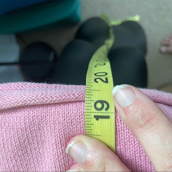 VTG 90s SML Sport Pink Mock Neck Sweater Vest - Picture 9 of 11